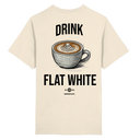 Drink Flat White - Heavy Oversized Organic Shirt