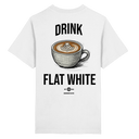 Drink Flat White - Heavy Oversized Organic Shirt