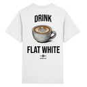 Drink Flat White - Heavy Oversized Organic Shirt - BREWSTATE