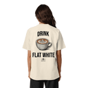 Drink Flat White - Heavy Oversized Organic Shirt - BREWSTATE