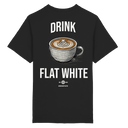 Drink Flat White - Heavy Oversized Organic Shirt - BREWSTATE